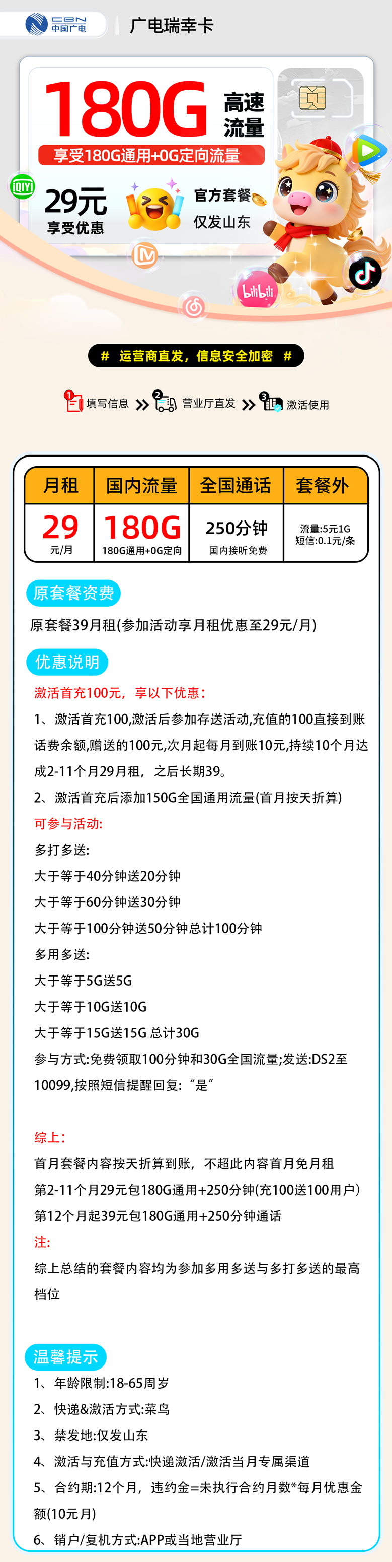 广电瑞幸卡【山东省内】 详细图