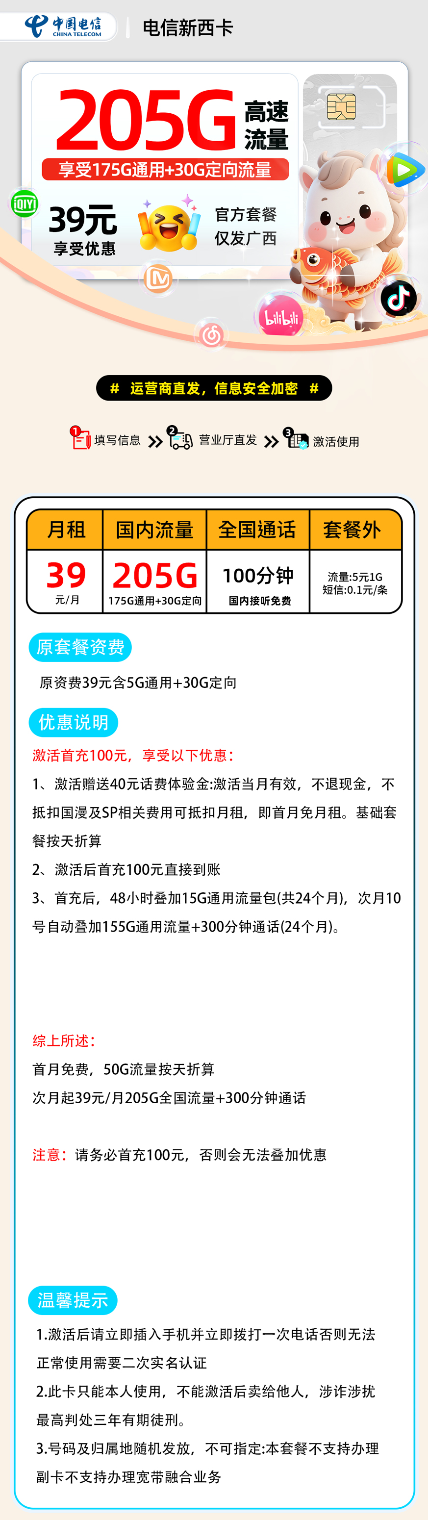 电信新西卡【广西省内】 详细图