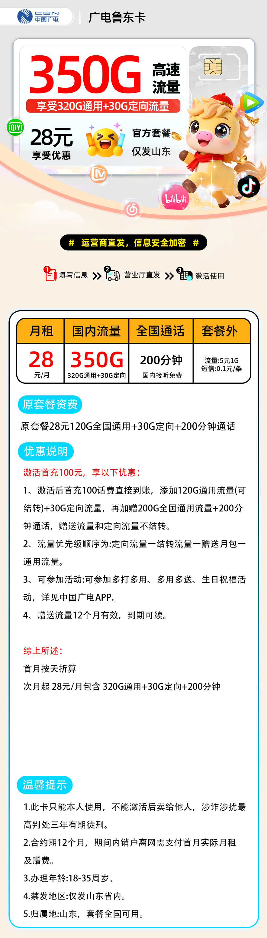 广电鲁东卡【山东省内】 详细图
