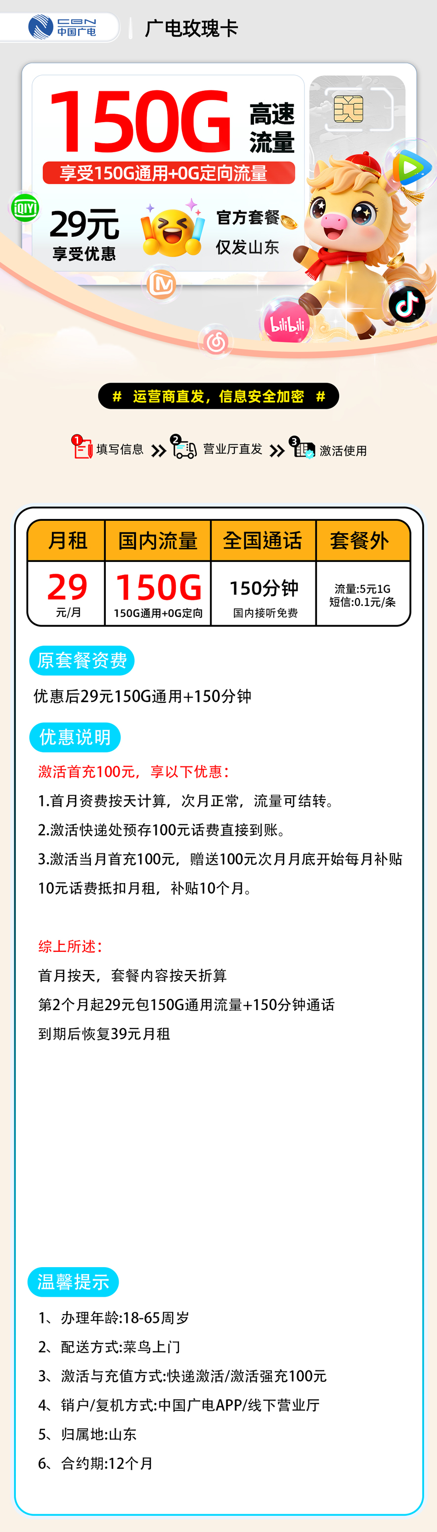广电玫瑰卡【山东地区】 详细图