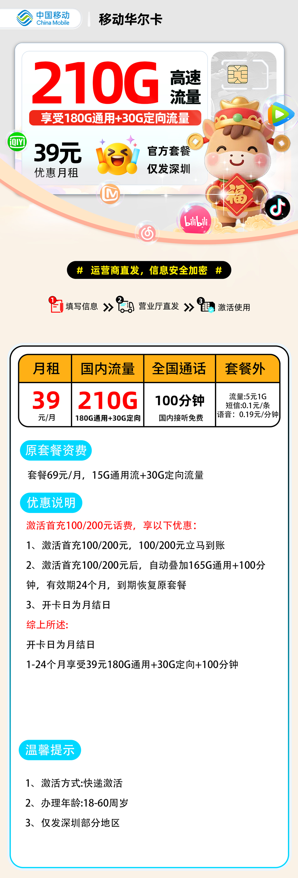 移动华尔卡2.0【深圳市内】 详细图