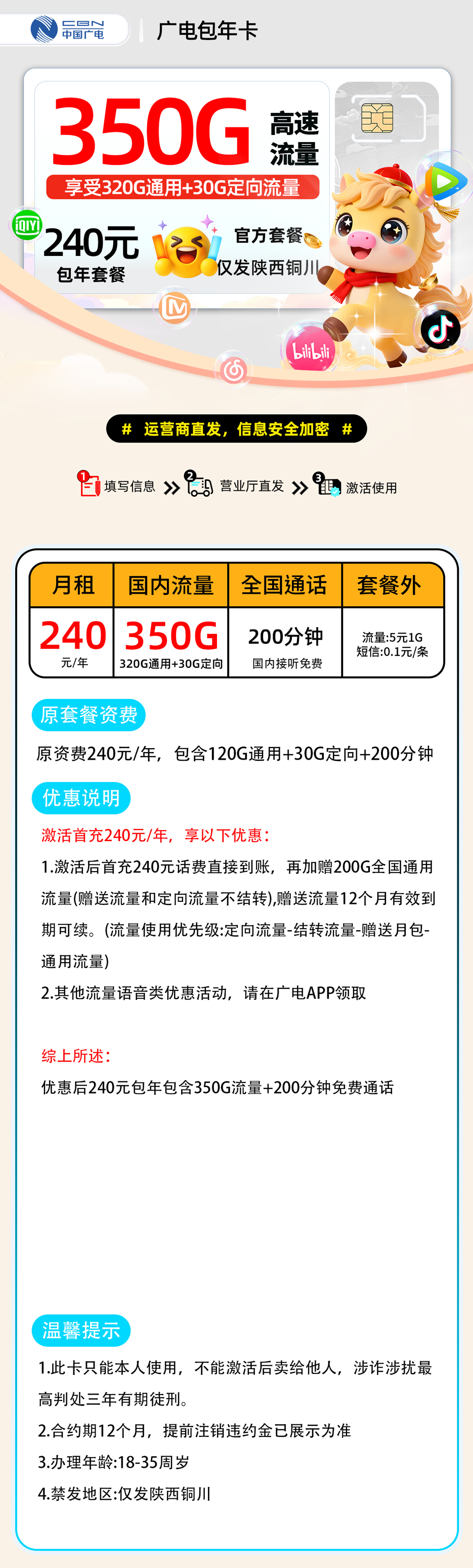 广电包年卡【陕西铜川】 详细图